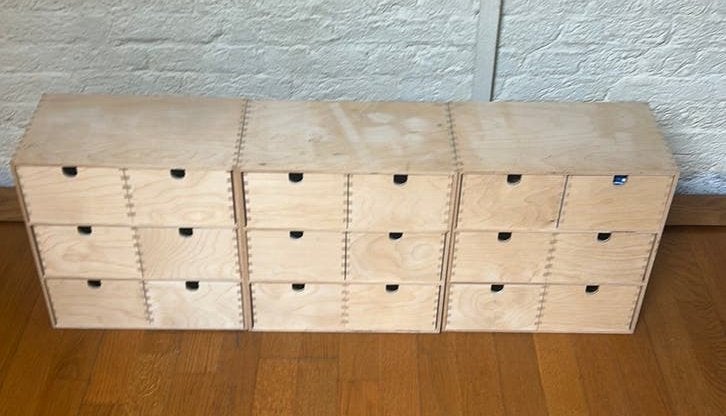 MOPPE Miniladekast,, Ophalen, 5 laden of meer, Zo goed als nieuw, Minder dan 25 cm