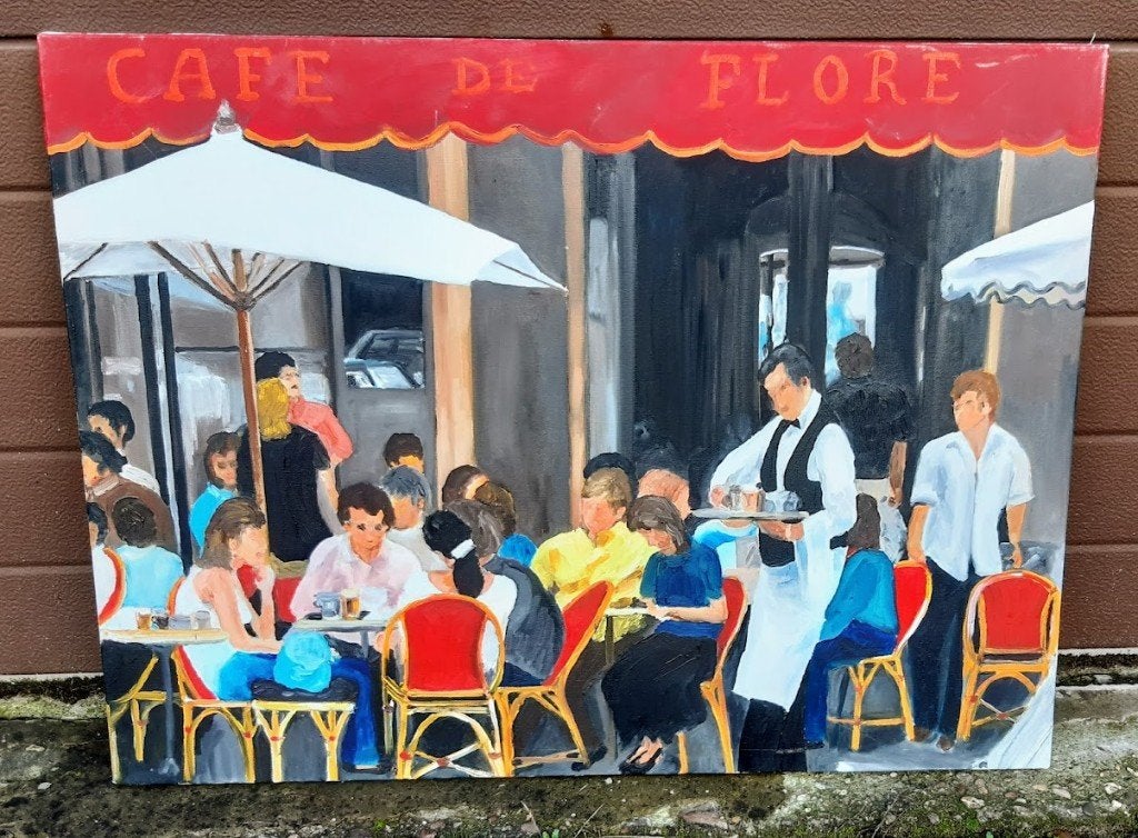 3 tableaux modernes de Marie-Paul Birlouet ?, Enlèvement, Signé
