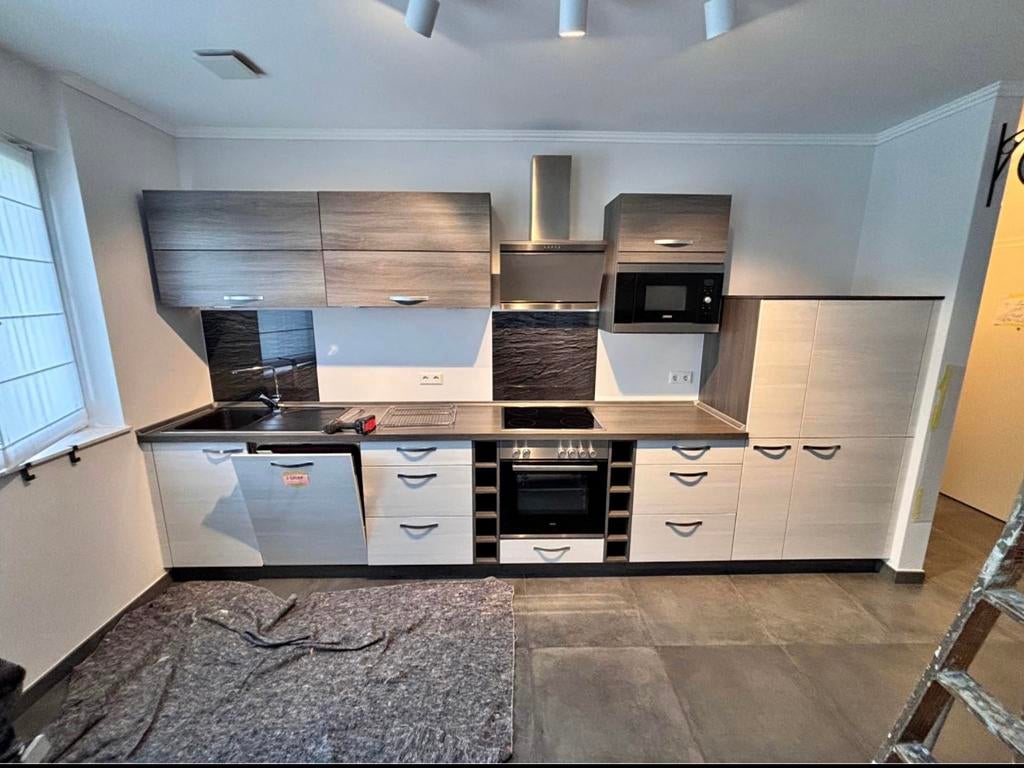 CUISINE équipé avec électroménager: Linéaire de 410cm, Enlèvement ou Envoi, Comme neuf