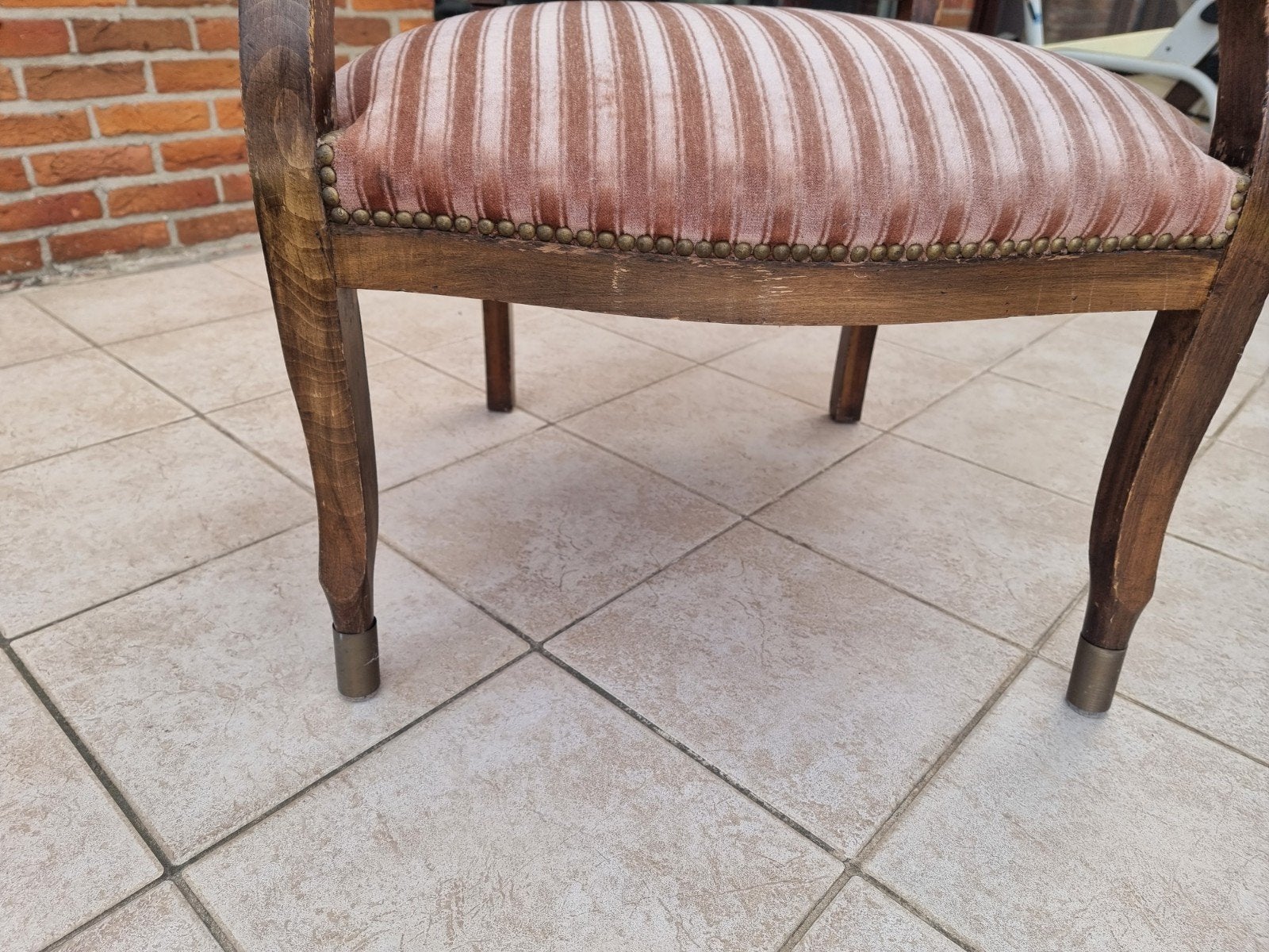 verstelbare stoel nieuw bekleed Louis xii, Ophalen