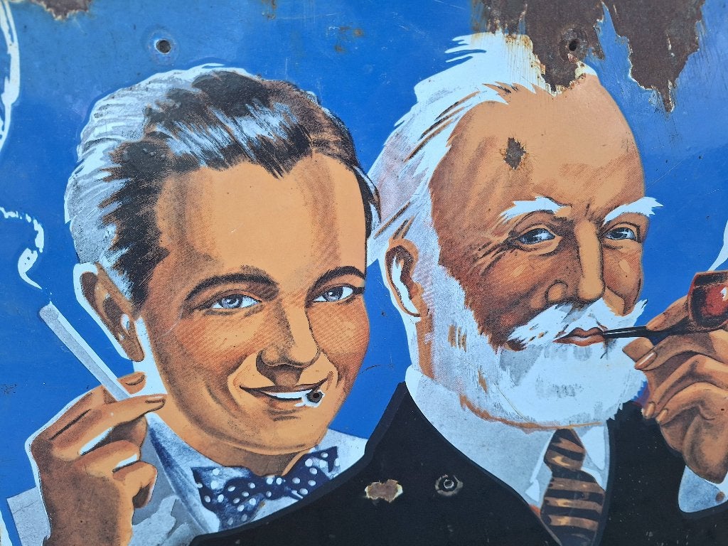Emaillebors AJJA, Ophalen, Gebruikt, Reclamebord
