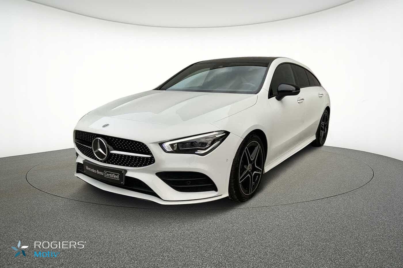 Mercedes-Benz CLA 180 Shooting Brake AMG Line, Auto's, Stof, 4 cilinders, 136 pk, Wit
