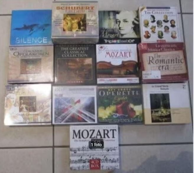 66 Originele Klassieke CD's in 13 boxsets, Ophalen of Verzenden, Zo goed als nieuw, Mozart