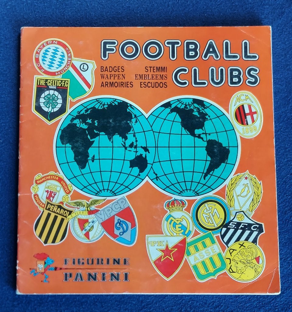 Panini sticker album ' Footballclubs 1975 ' -volledig-, Collections, Enlèvement ou Envoi, Neuf, Affiche, Image ou Autocollant
