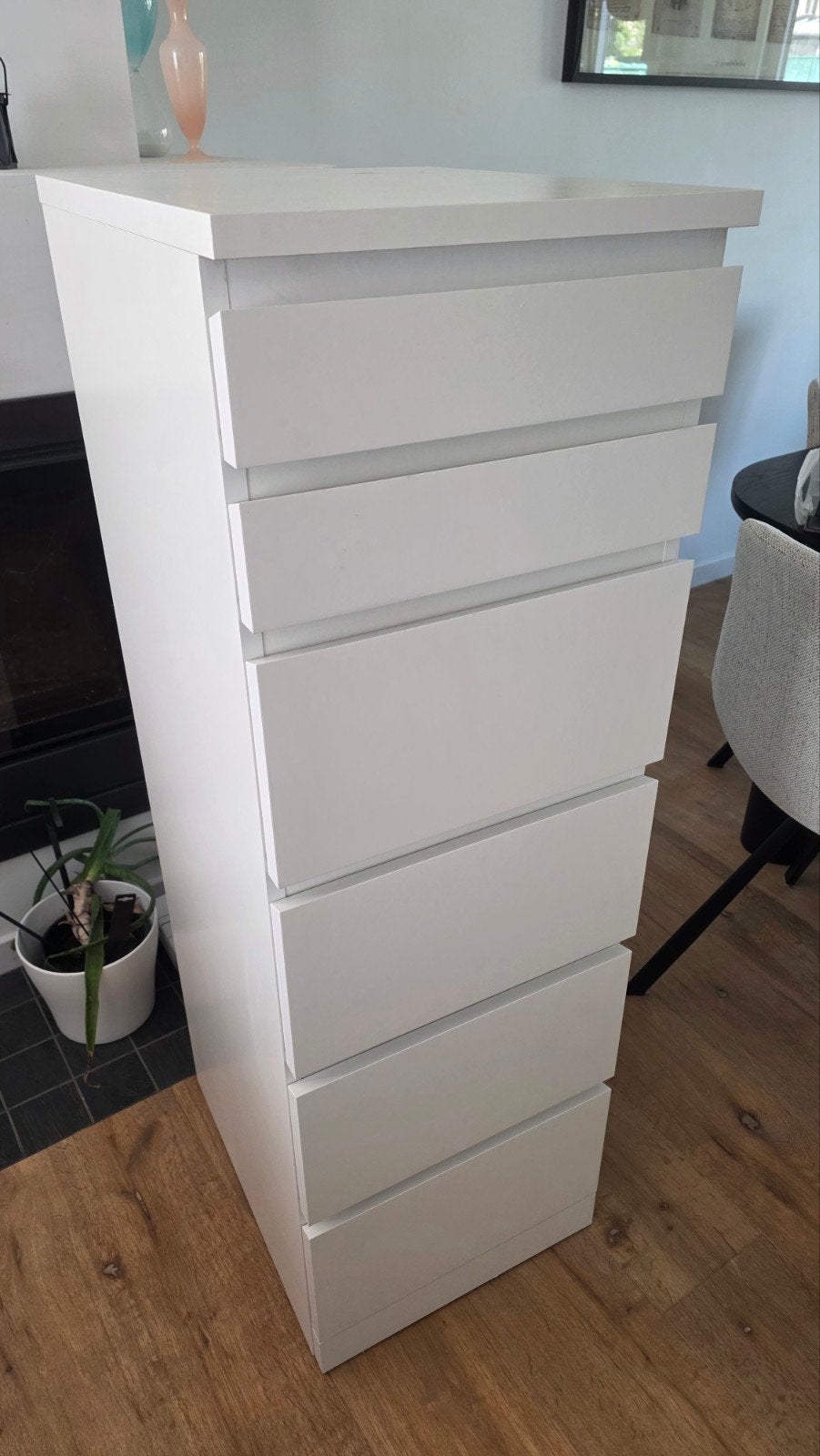 Commode Ikea MALM 6 tiroirs, Maison & Meubles, Enlèvement, Comme neuf