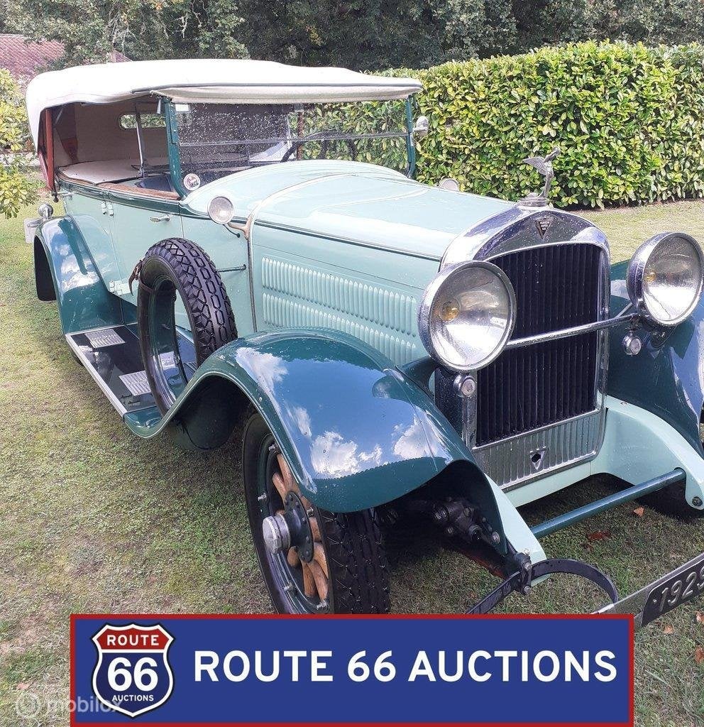 Hudson Super Six | 1929 | Route 66 Auctions, Overige merken, Zwart, Bedrijf, Handgeschakeld