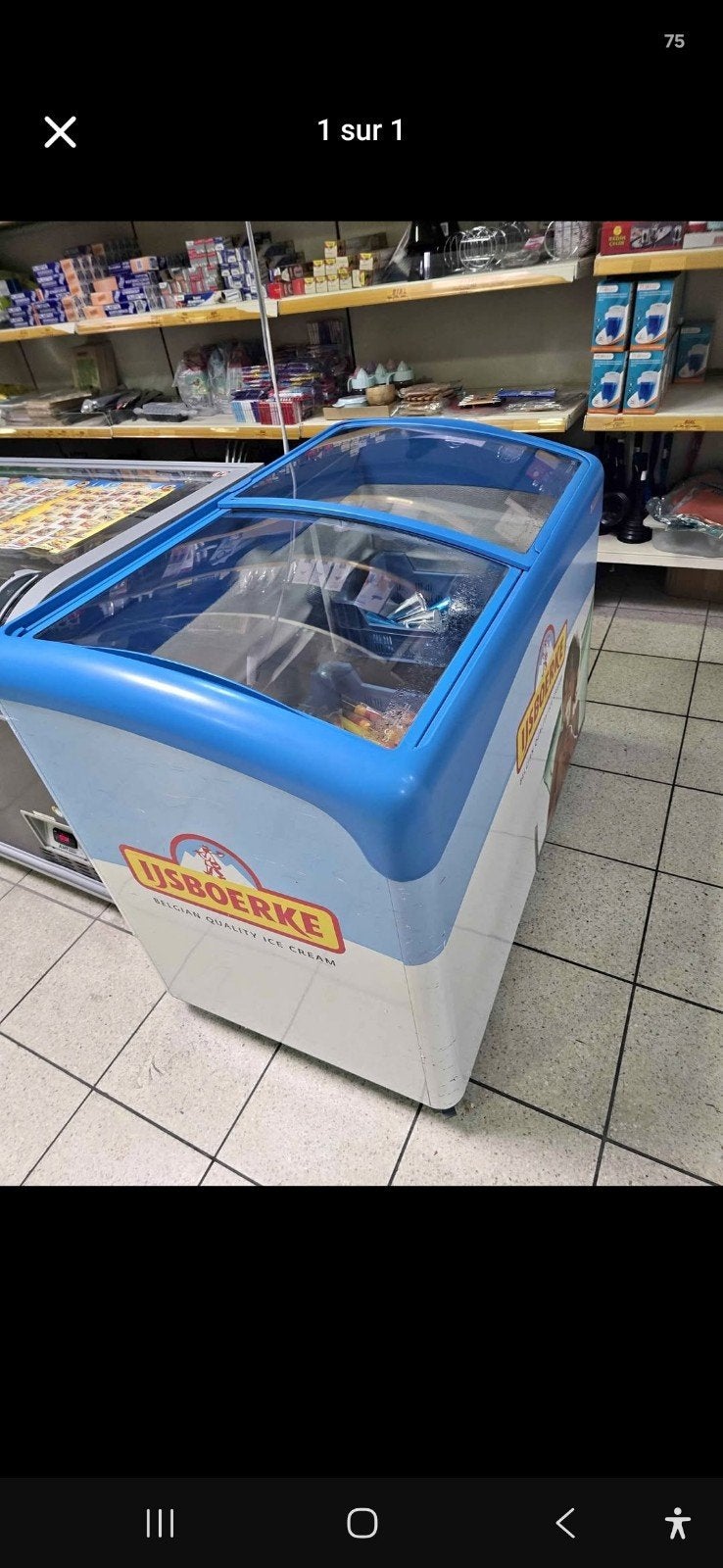 Congélateur coffre professionnel Usboerke pour glaces, Ophalen, Vrieskast