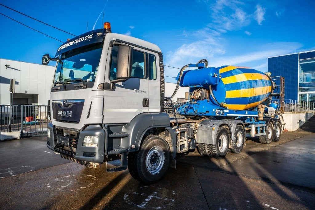 MAN TGS 33.420 BBS +LIEBHERR 12M3, Autos, Camions, Argent ou Gris, Achat, Euro 6, Entreprise