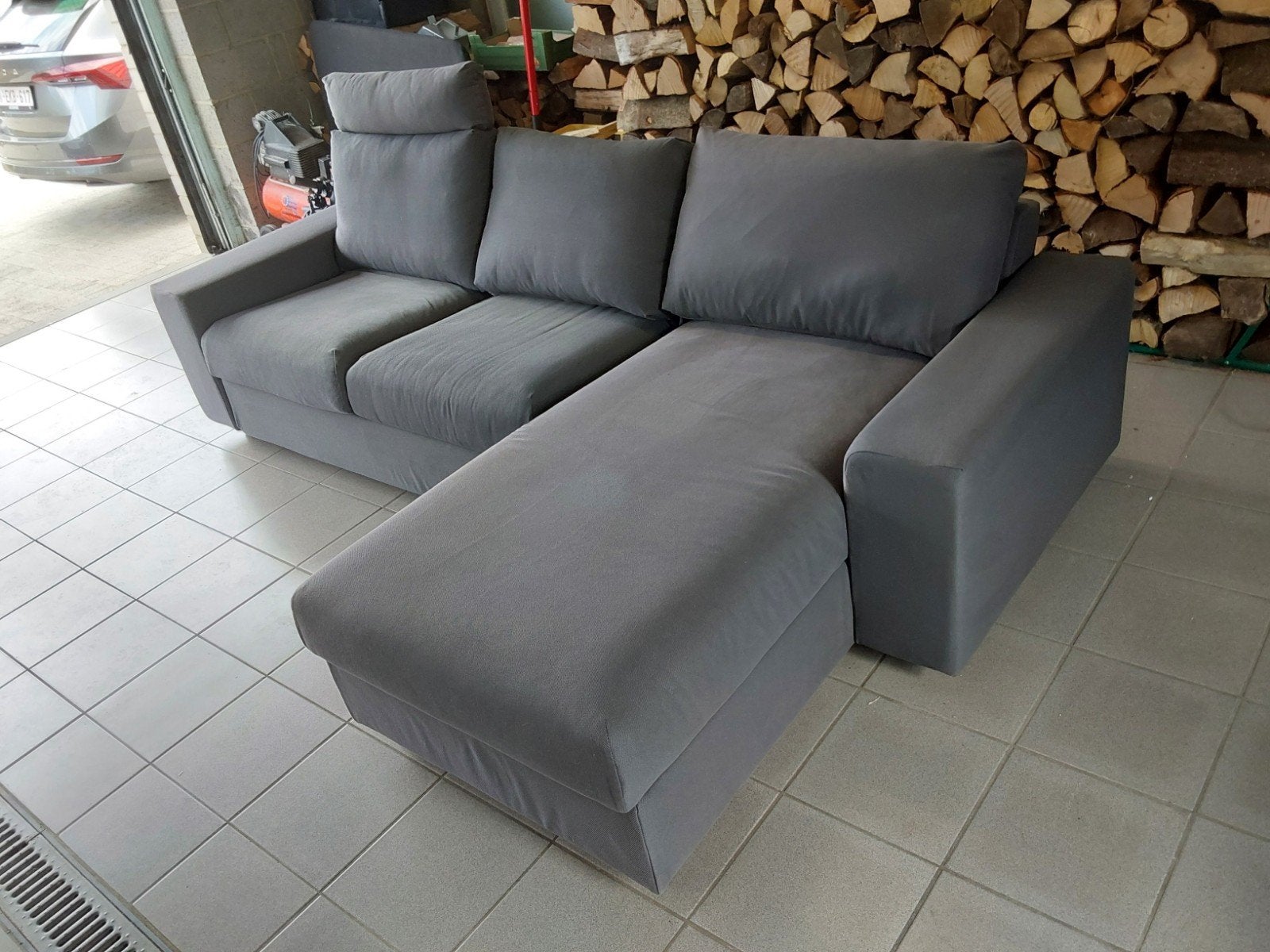 Canapé 3 places Ikea Vimle gris anthracite, Trois personnes, Comme neuf, Enlèvement, Tissus