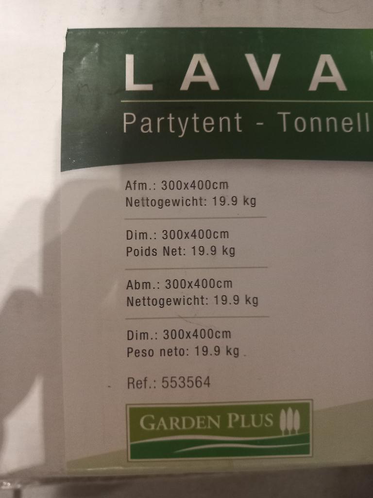 Tonnelle 4m sur 3 nouveau, Tuin en Terras, Partytenten, Ophalen, Overige typen, Nieuw, 4 tot 6 meter