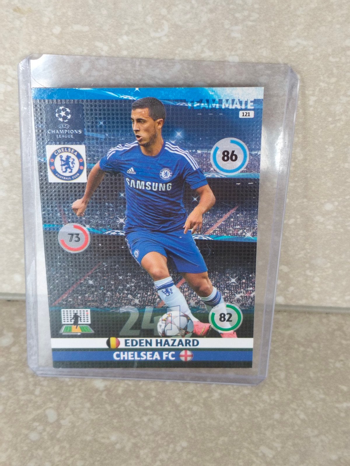 Panini kaart Eden Hazard Chelsea Champions League 2014-2015, Collections, Enlèvement ou Envoi