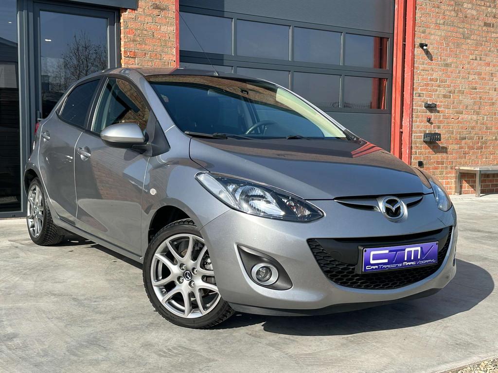 Mazda 2 1.3i 5dr Airco - Navi - Trekhaak - 1ste Eigenaar!, Autos, Entreprise, Noir, 4 cylindres, Essence