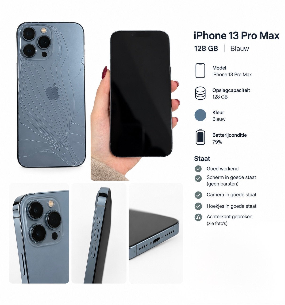 Iphone 13 pro max, Télécoms, Enlèvement, Comme neuf, IPhone 13 Pro Max