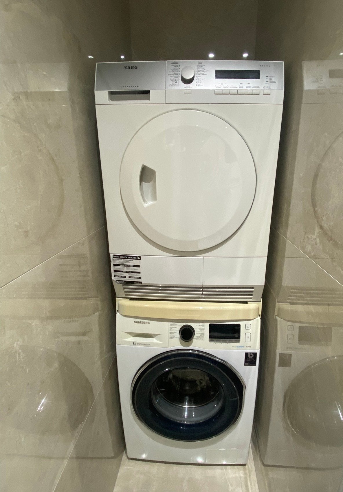 Machine a laver + sèche linge, Electroménager, Enlèvement, Utilisé