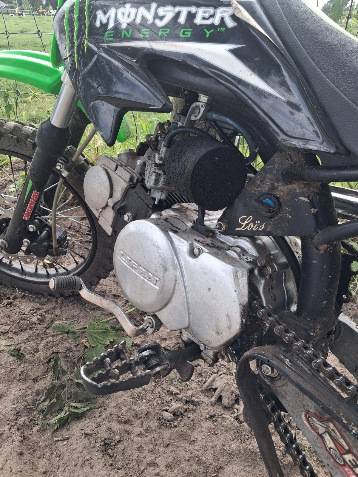 Pitbike met 5 draai uren, Ophalen