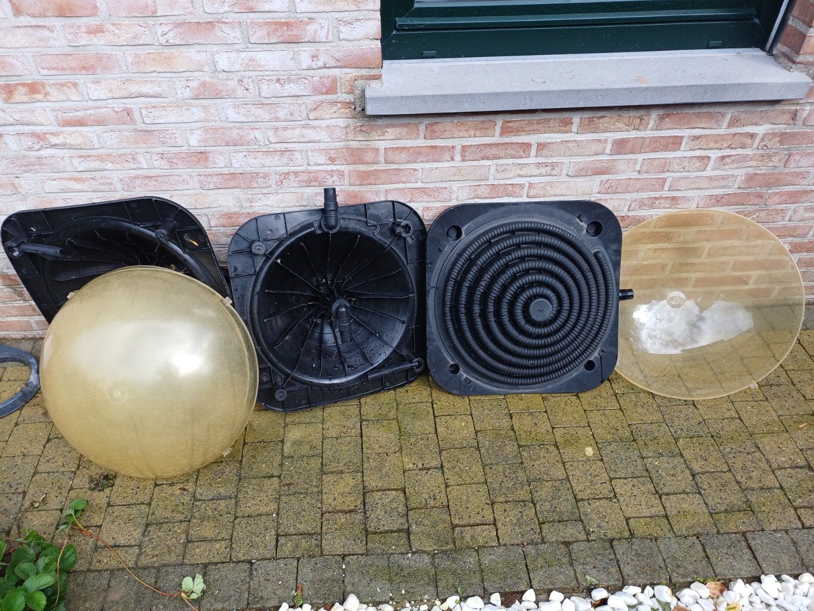 3 solar bollen met verbindingsstukken zwembad, Enlèvement, Utilisé, Chauffage