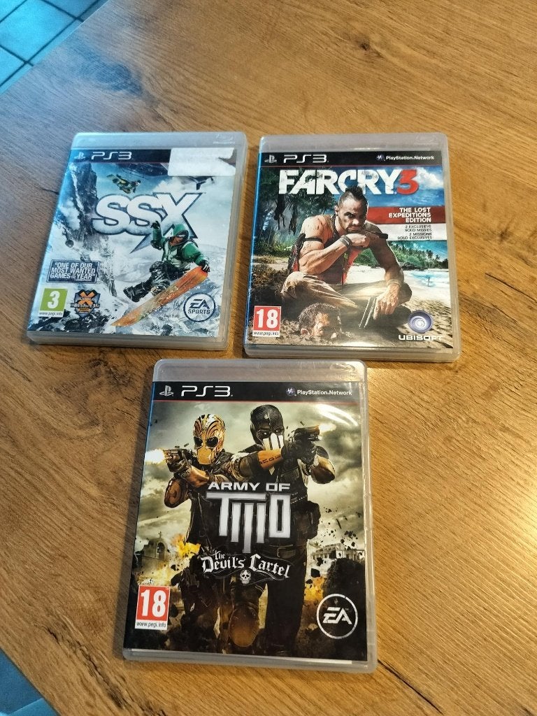 3x ps3 games Farcry 3 SSX  Army of two, Consoles de jeu & Jeux vidéo, Enlèvement ou Envoi
