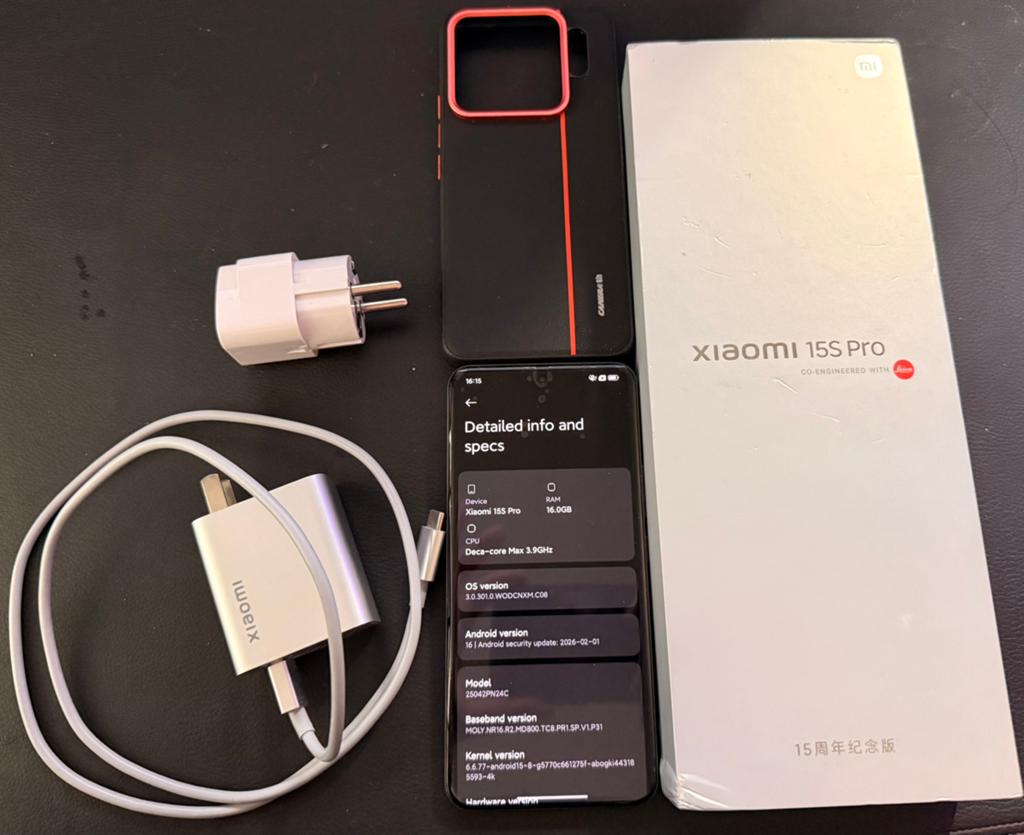 Xiaomi 15S Pro 16/1Tb - Excellent état + boite + facture, Ophalen, Zo goed als nieuw, Zwart