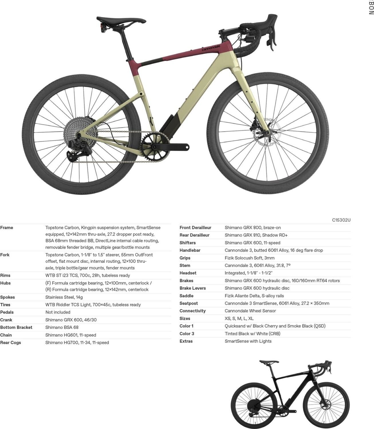 Gravel cannondale topstone carbon 3, Enlèvement, Carbone