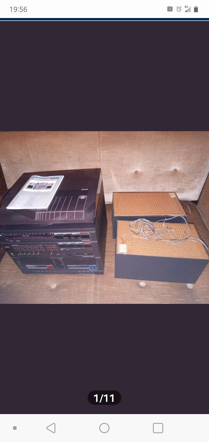 Vintage Philips F1652 stereo combinatie. In gebruikte staat,, Collections, Enlèvement