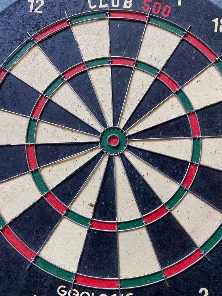Darts bord, Enlèvement, Utilisé, Cible de fléchettes