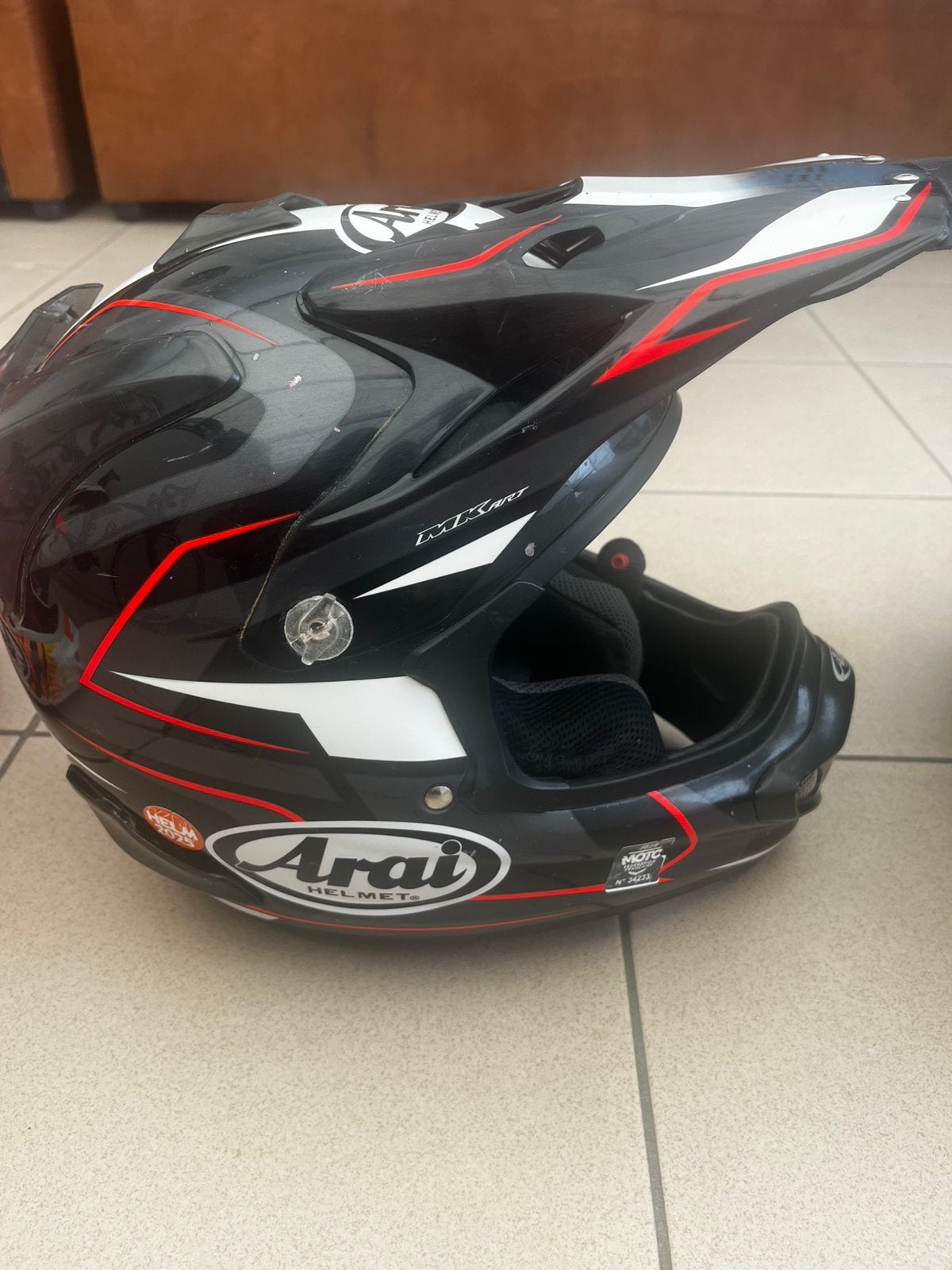 Arai mx helm, Ophalen, Arai