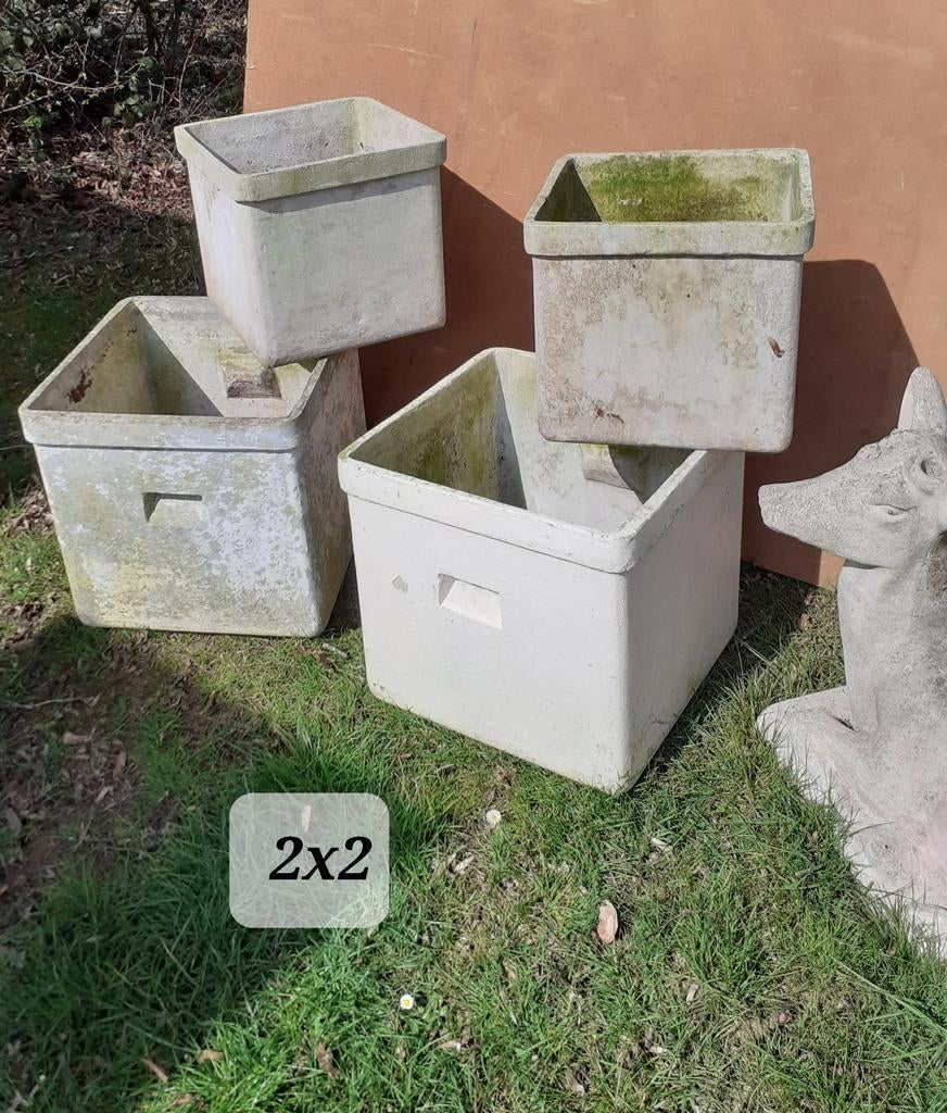 Vintage bloembak plantenbak