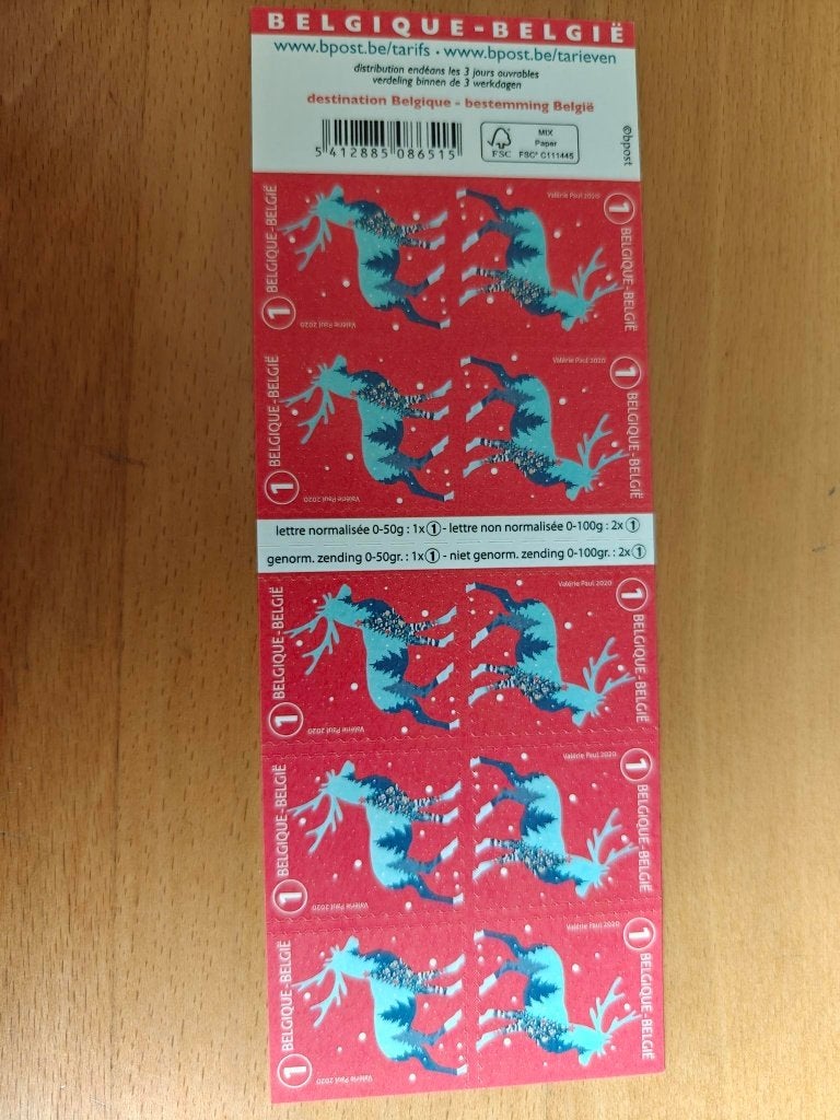 2020 Kerstzegels OBP B 173. tarief 1.België, Postzegels en Munten, Postzegels | Europa | België, Kerst, Ophalen of Verzenden, Zonder stempel