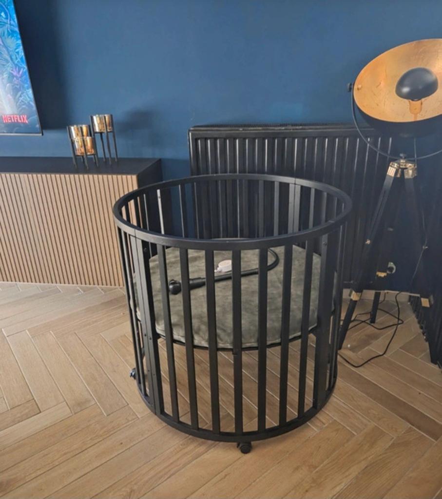 Ronde Box, Kinderen en Baby's, Babyparken, Ophalen, Zo goed als nieuw, Rond, Wieltjes