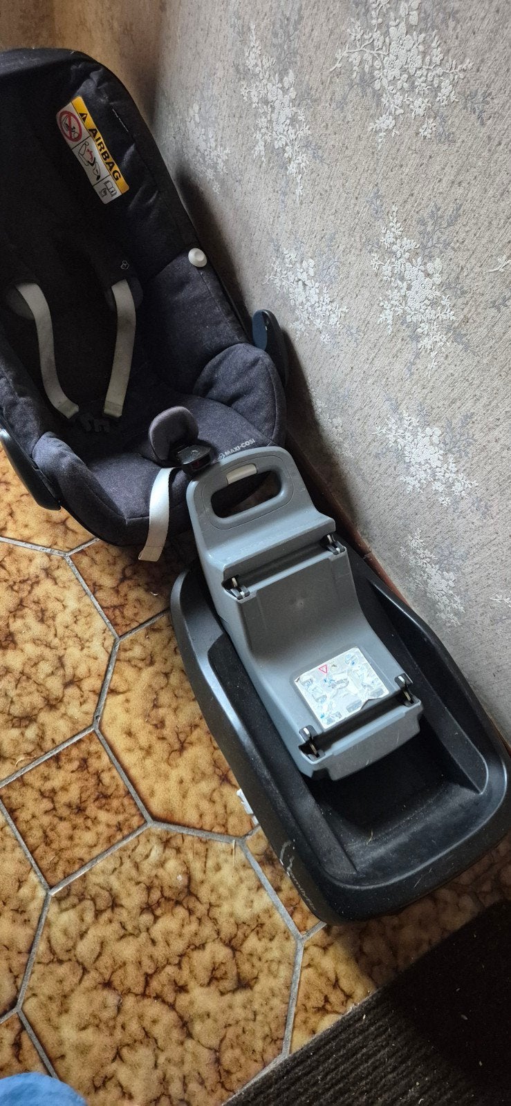 Maxi cosi + iso fix, Ophalen