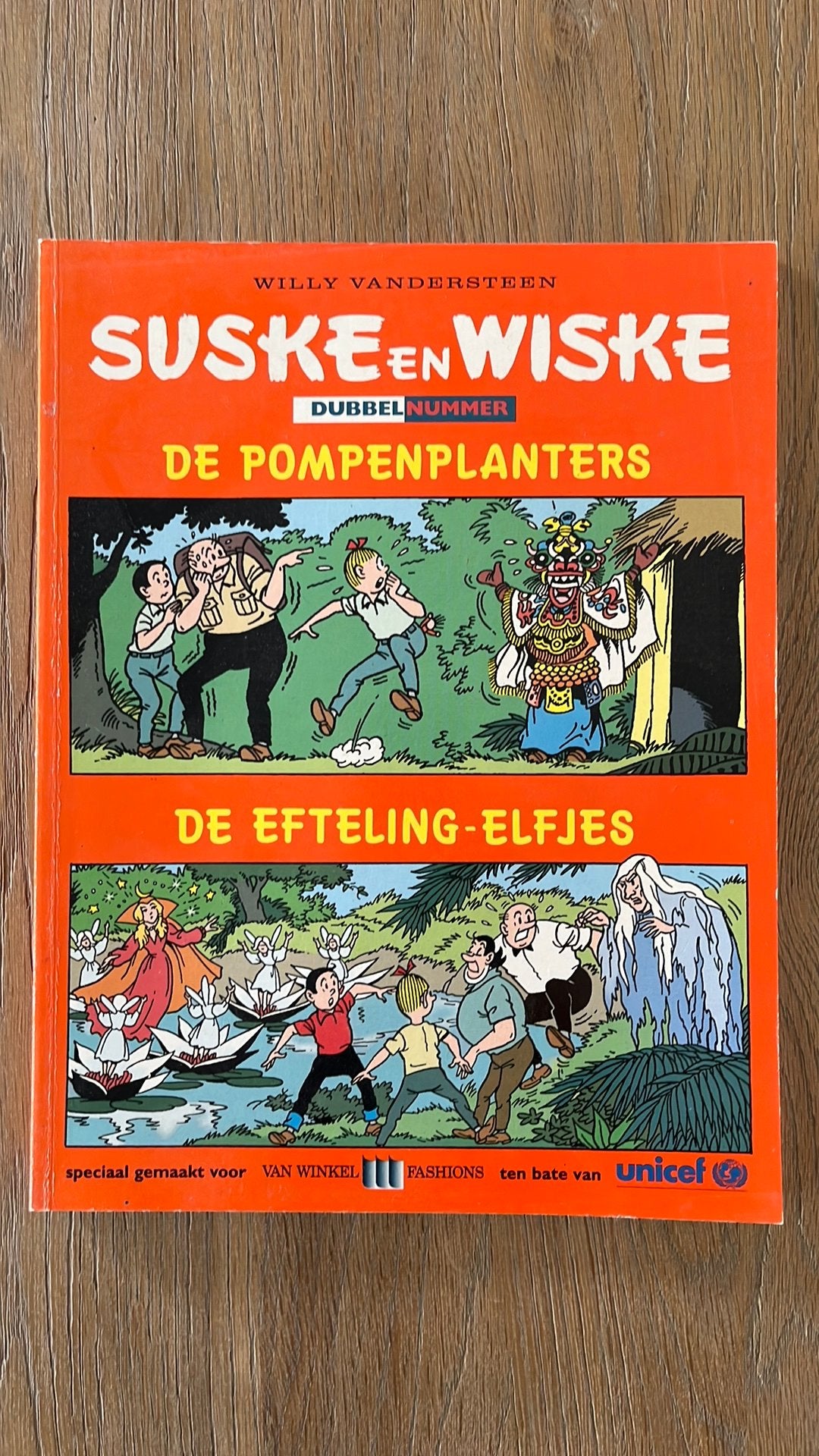 Suske en wiske dubbelnummer speciaal gemaakt voor Unicef, Boeken, Eén stripboek, Ophalen, Zo goed als nieuw