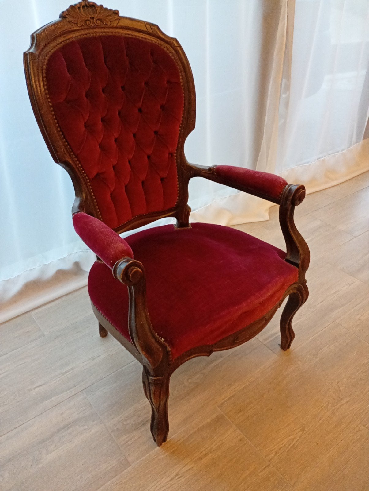 antieke stoel, Ophalen