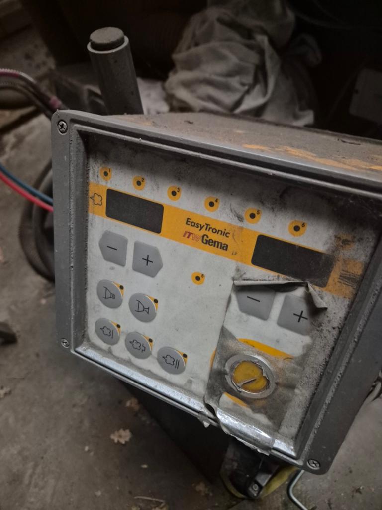 Easytronic gema poederlak systeem, Ophalen