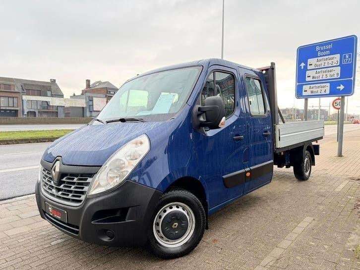 Renault Master Open Laadbak L4 92000km 2018 7zitpl. Euro6b, Voorwielaandrijving, Leder, Grijs, 4 deurs