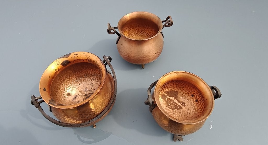 Koperen potten, Ophalen of Verzenden, Koper