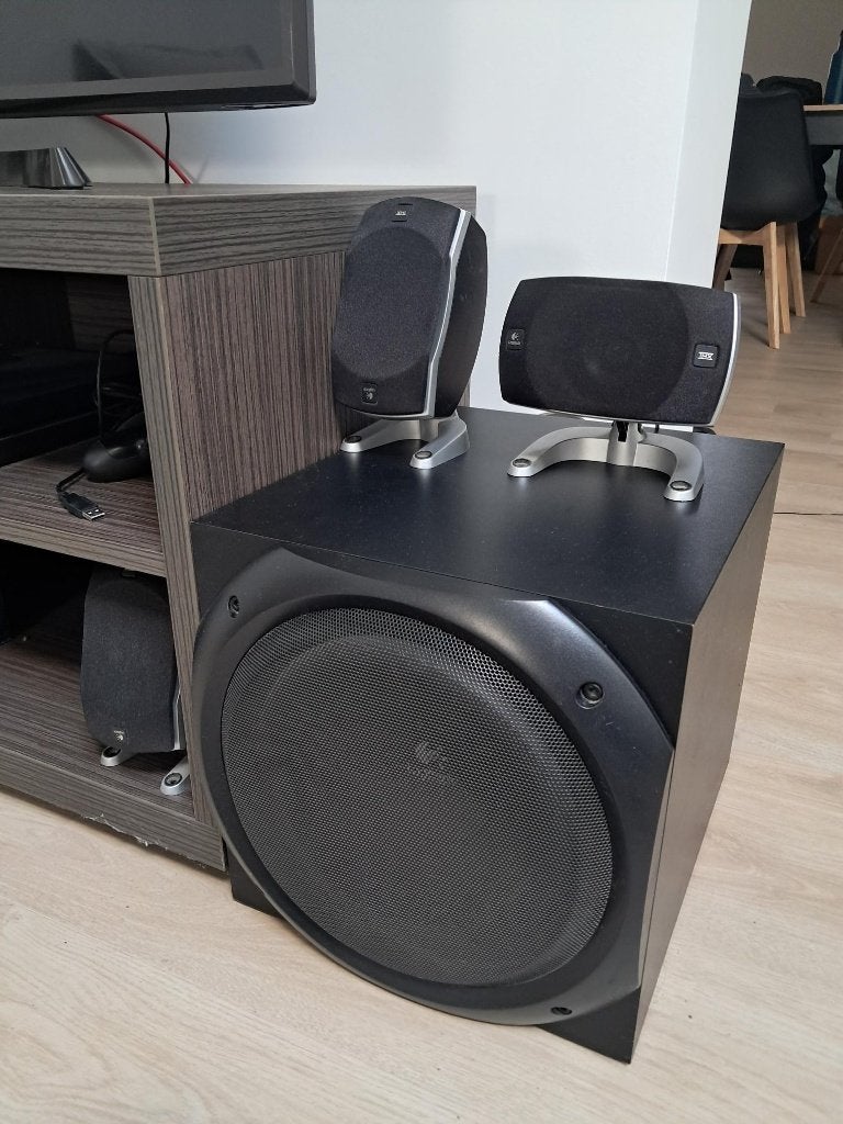 Logitech Z-5500 Digital 5.1 Surroundset - Topstaat, Audio, Tv en Foto, Luidsprekerboxen, Gebruikt, Logitech, Ophalen, 150 watt of meer