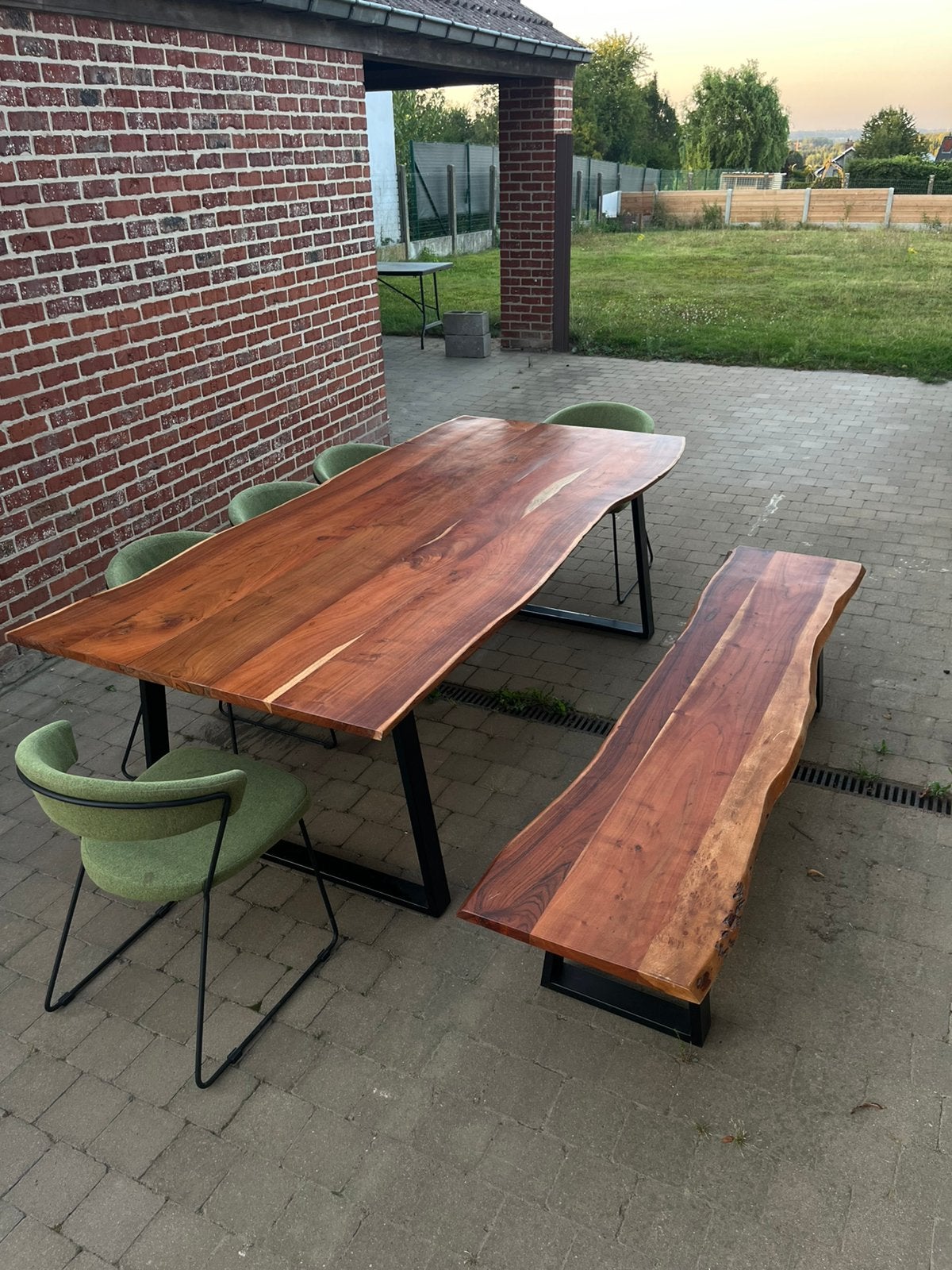 Eettafel met bank en 6 stoelen, Huis en Inrichting, Ophalen, Gebruikt