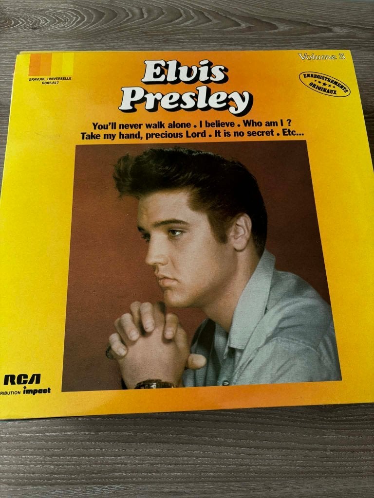 Elvis Presley volume 3, Franse persing, red label, LP, Ophalen of Verzenden, Zo goed als nieuw, Beschermende buitenhoes