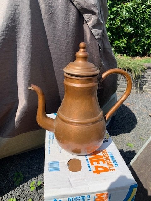 Koperen pot, Enlèvement, Utilisé, Classique, Brun