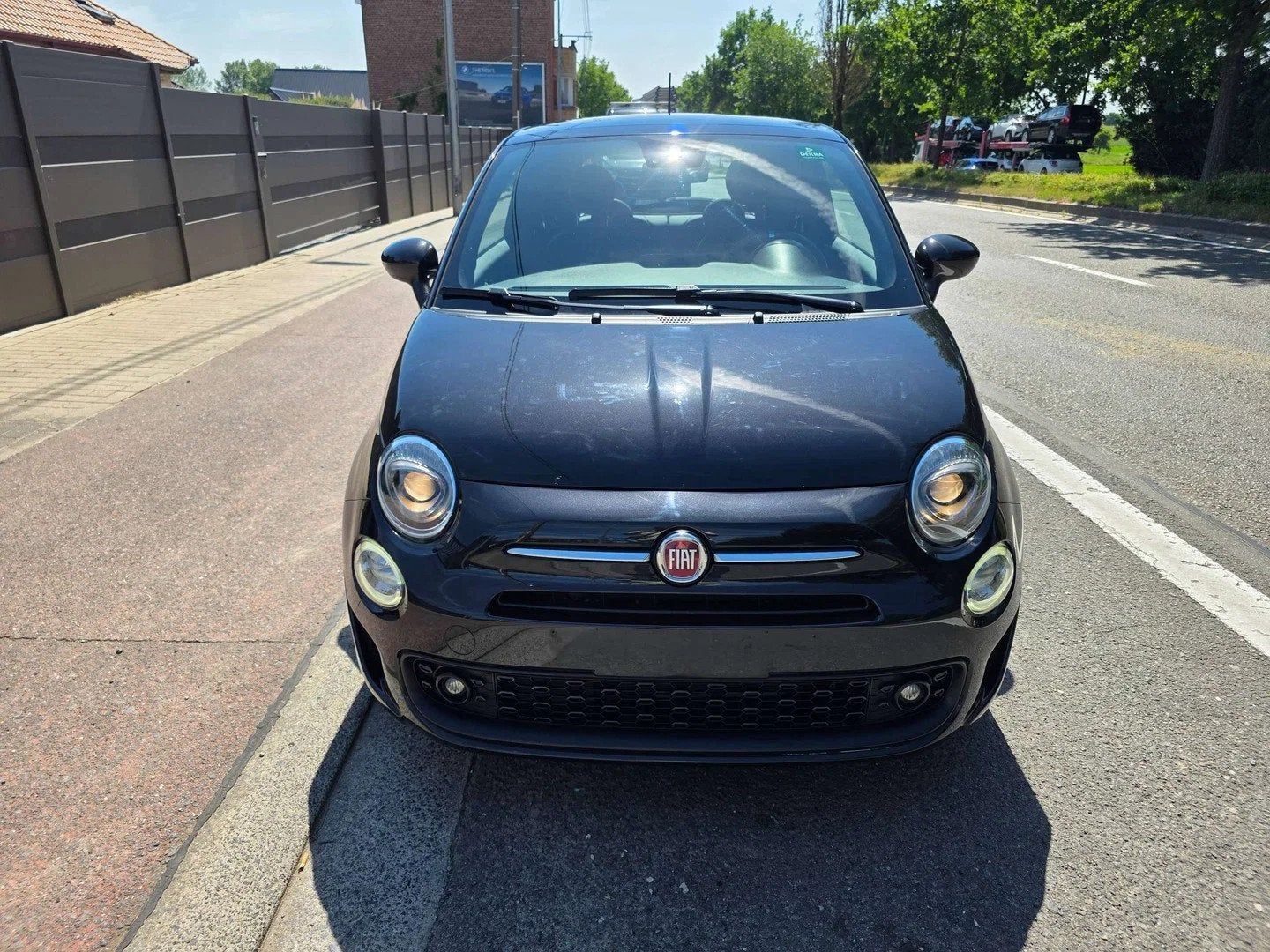 Fiat 500 1.0i MHEV Hey Google 2021' 1EIG IN PERFECTE STAAT, Auto's, Fiat, Gebruikt, 1655 kg, Zwart, Bedrijf