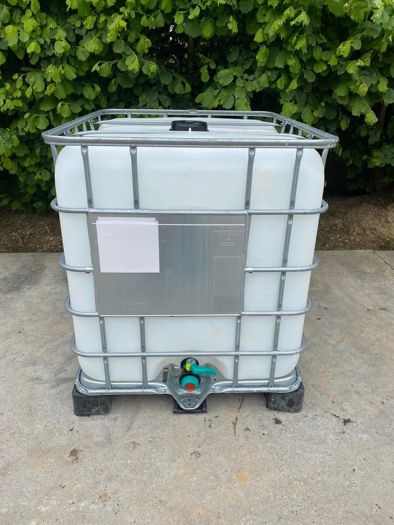 IBC container 1000l, Tuin en Terras, Regentonnen, Ophalen, Kunststof, Met kraantje, 150 liter of meer