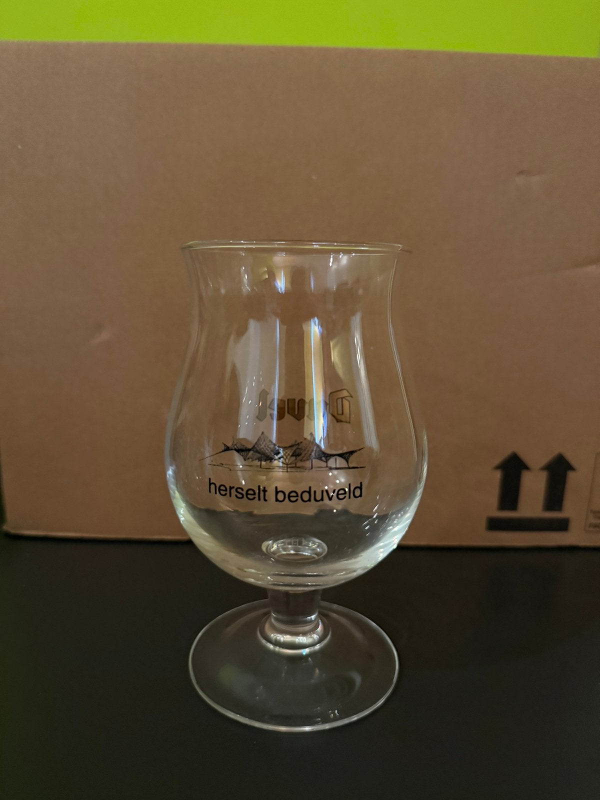 Duvel glas Herselt Beduveld, Ophalen, Zo goed als nieuw