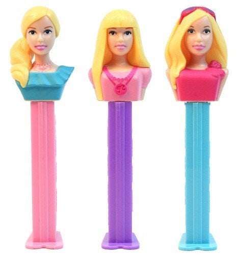 3 PEZ dispensers Barbie uit 2012, Ophalen of Verzenden, Zo goed als nieuw