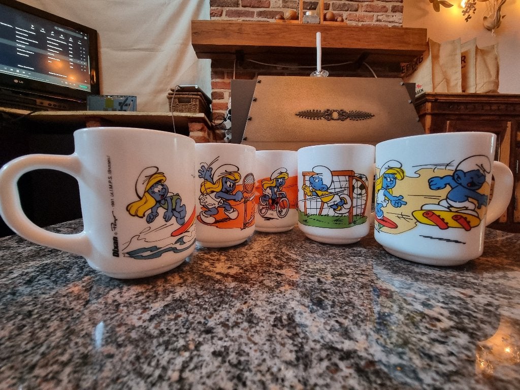 Smurfen tassen, Verzamelen, Ophalen of Verzenden