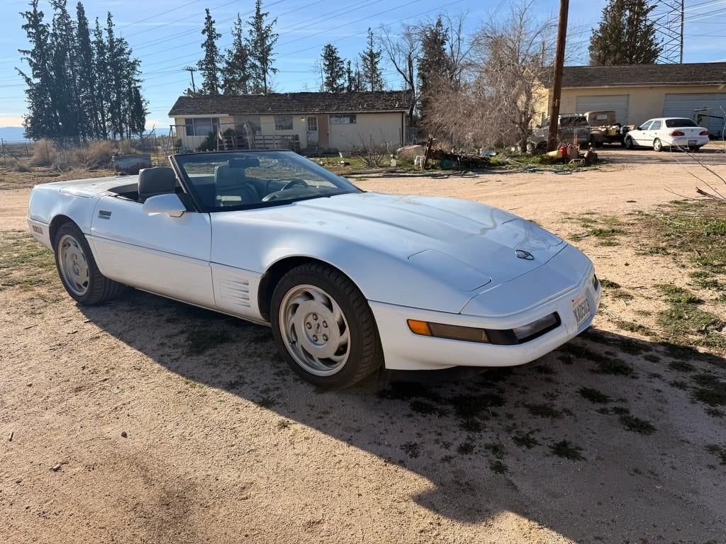 Chevrolet Corvette Cabrio LT1 1992 Wit, Auto's, Automaat, Achterwielaandrijving, 8 cilinders, Cabriolet