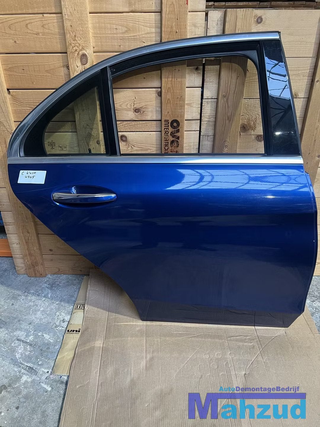 MERCEDES C KLASSE W205 Blauw rechts achter deur 2013-2021, Gebruikt, Mercedes-Benz AG, Deur, Mercedes-Benz