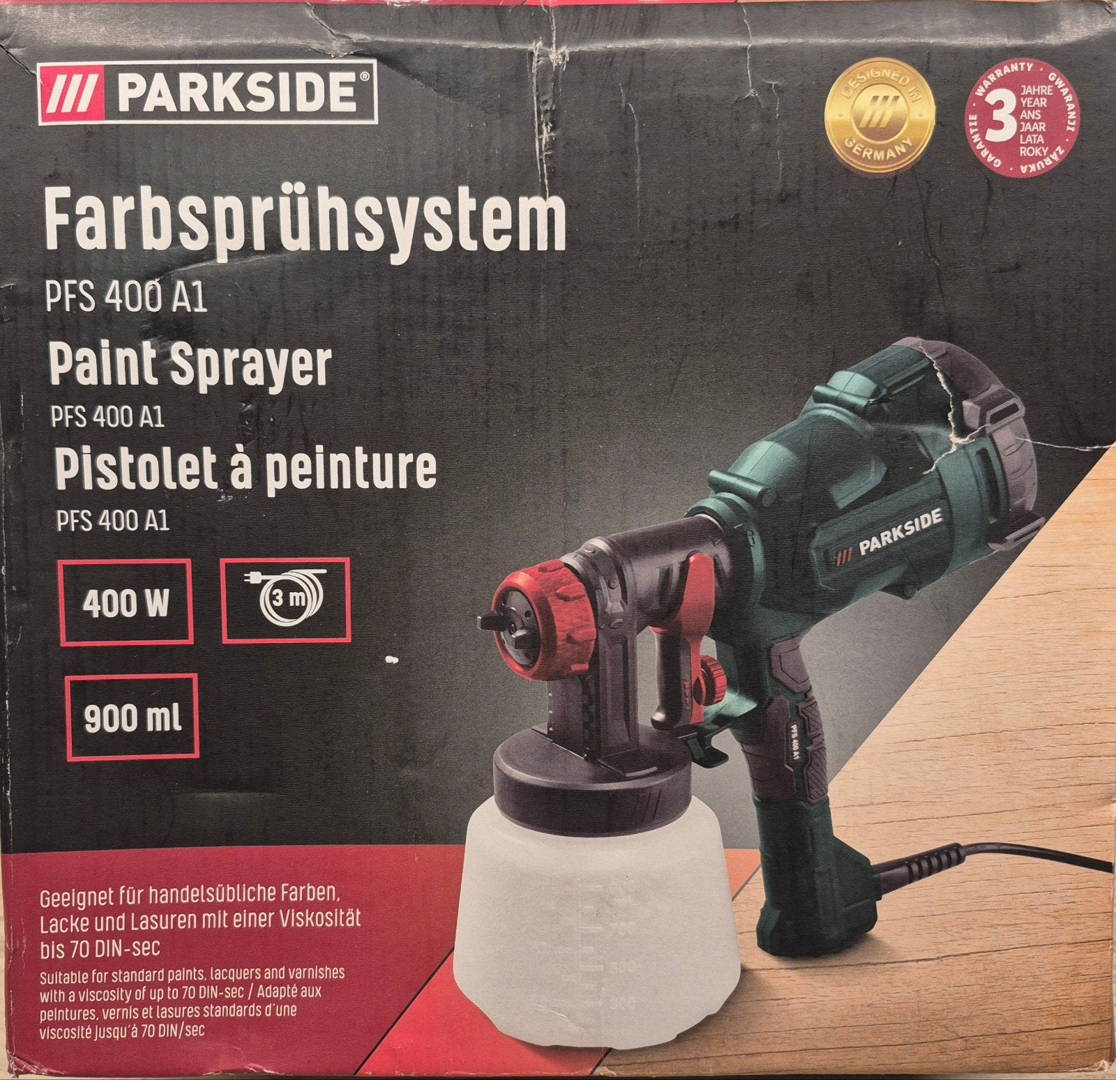 Parkside Verfspuitsysteem PFS 400 A1, nieuw in de doos, Ophalen, Nieuw, Verfspuit of Verfpomp