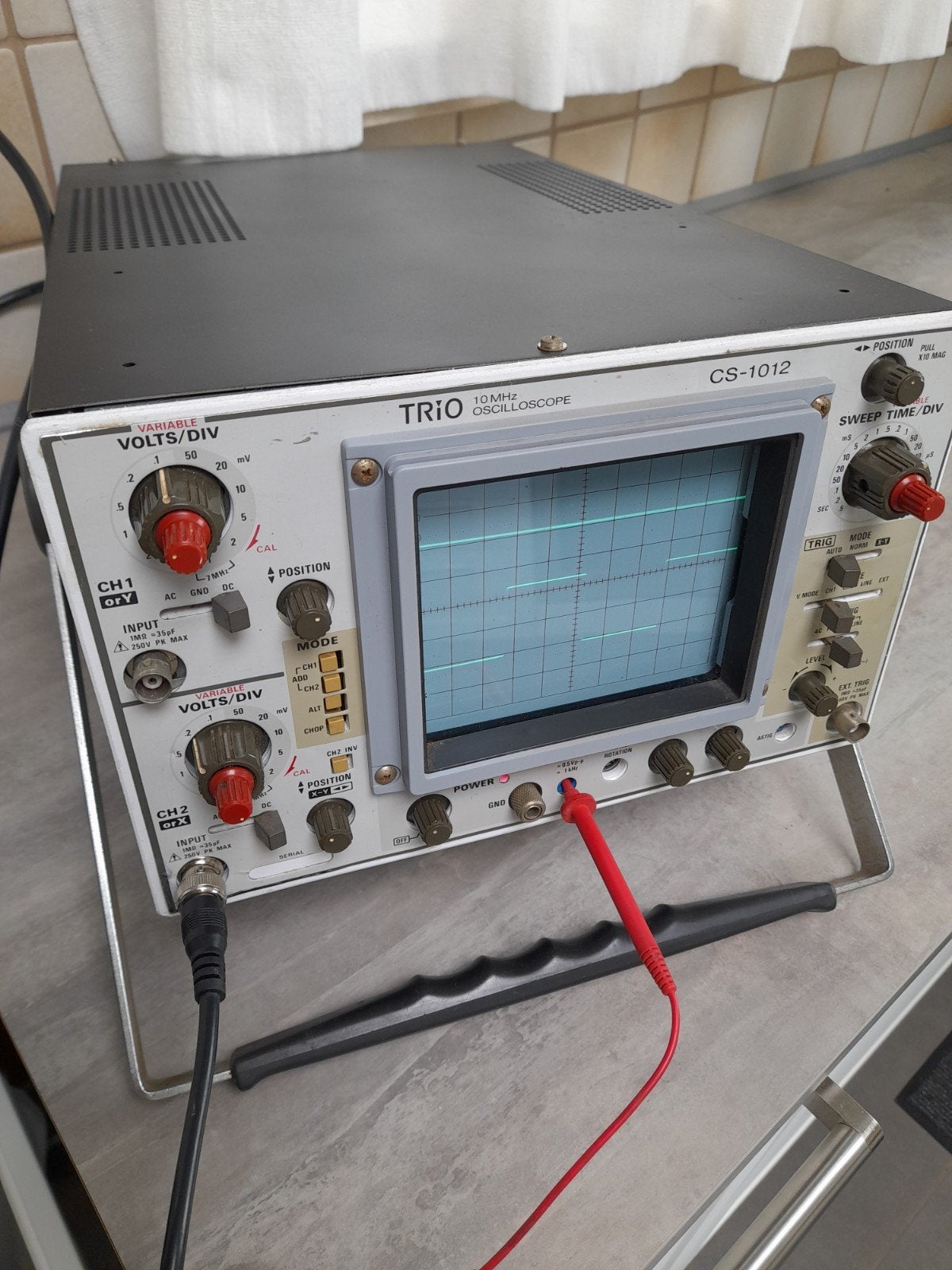 osciloscoop vintage 2 kanaals kenwood Ekeren, Ophalen, Gebruikt
