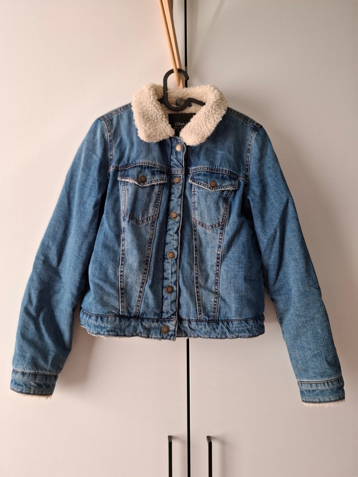 Jeans jas met pels Only small, Only, Taille 36 (S), Comme neuf, Enlèvement