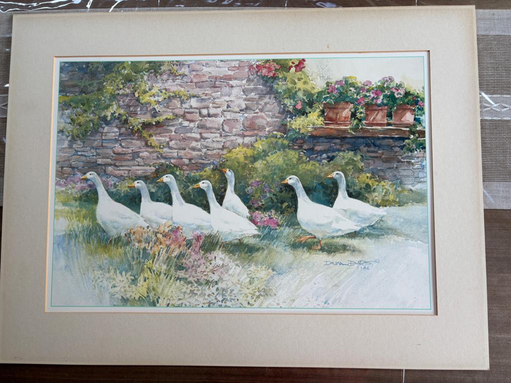 Dalina Darton ‘Geese’ print 1986. Zonder kader., Ophalen
